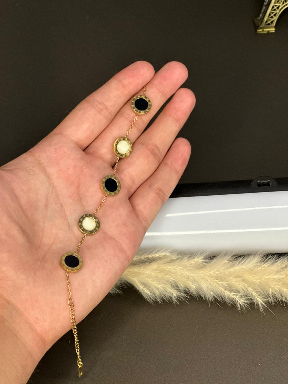 Modern Charm Set of 3 Gold-Tone Bracelets